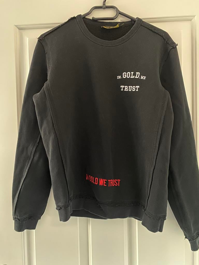 In gold we trust sweater maat s, Ophalen of Verzenden, Gedragen, Maat 46 (S) of kleiner, Zwart