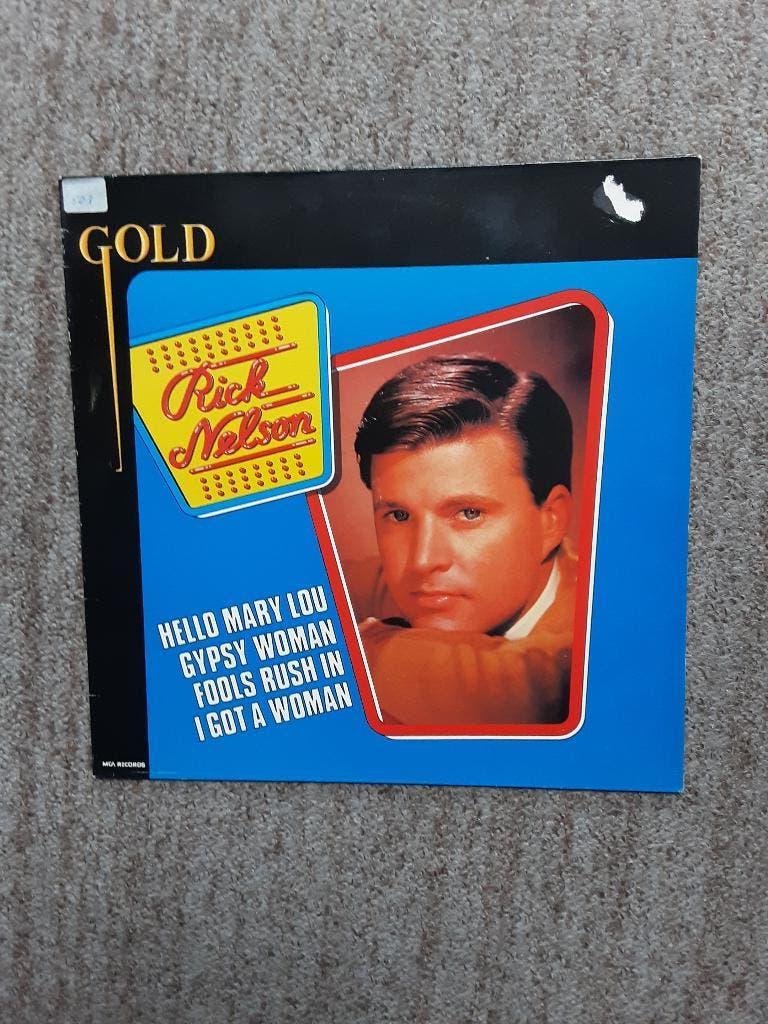 vinyl lp Rick Nelson gold, Gebruikt, Originele persing, 1980 - 1989, Ophalen of Verzenden