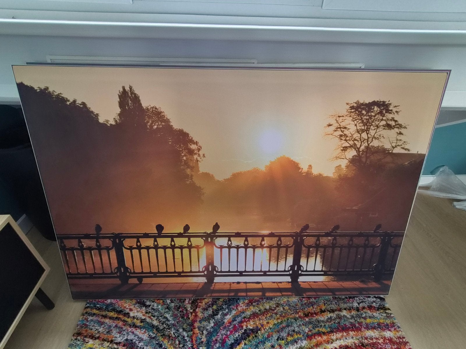 2x Canvas doeken Wallstars 150x100 cm met grijze lijst, Huis en Inrichting, Woonaccessoires | Schilderijen, Tekeningen en Foto's