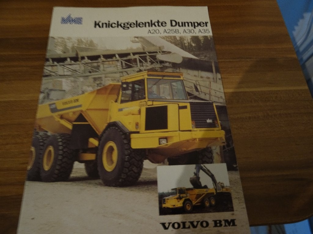 Knickgelenkte Dumper A20 /A25B/A39/A35 Volvo bm folder, Ophalen of Verzenden, Nieuw, Folder