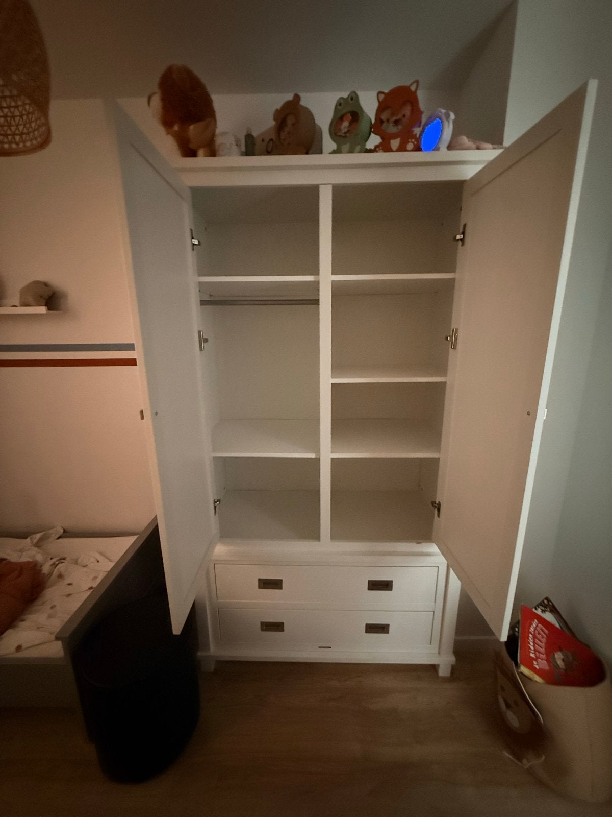 Commode en kinderkledingkast wit kidsmill, Ophalen, Gebruikt, 50 tot 70 cm, 105 cm of meer