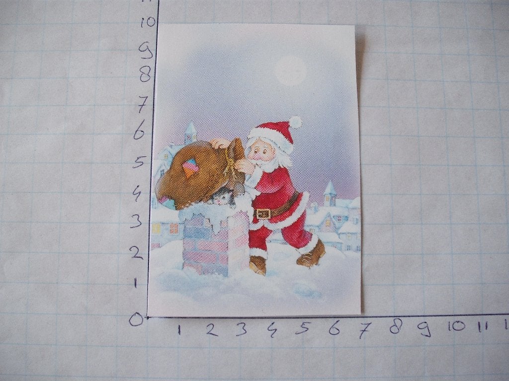 nr. 859 - uitgeknipt 3d plaatje kerst, Ophalen of Verzenden, Nieuw, Kerst, Knipvel