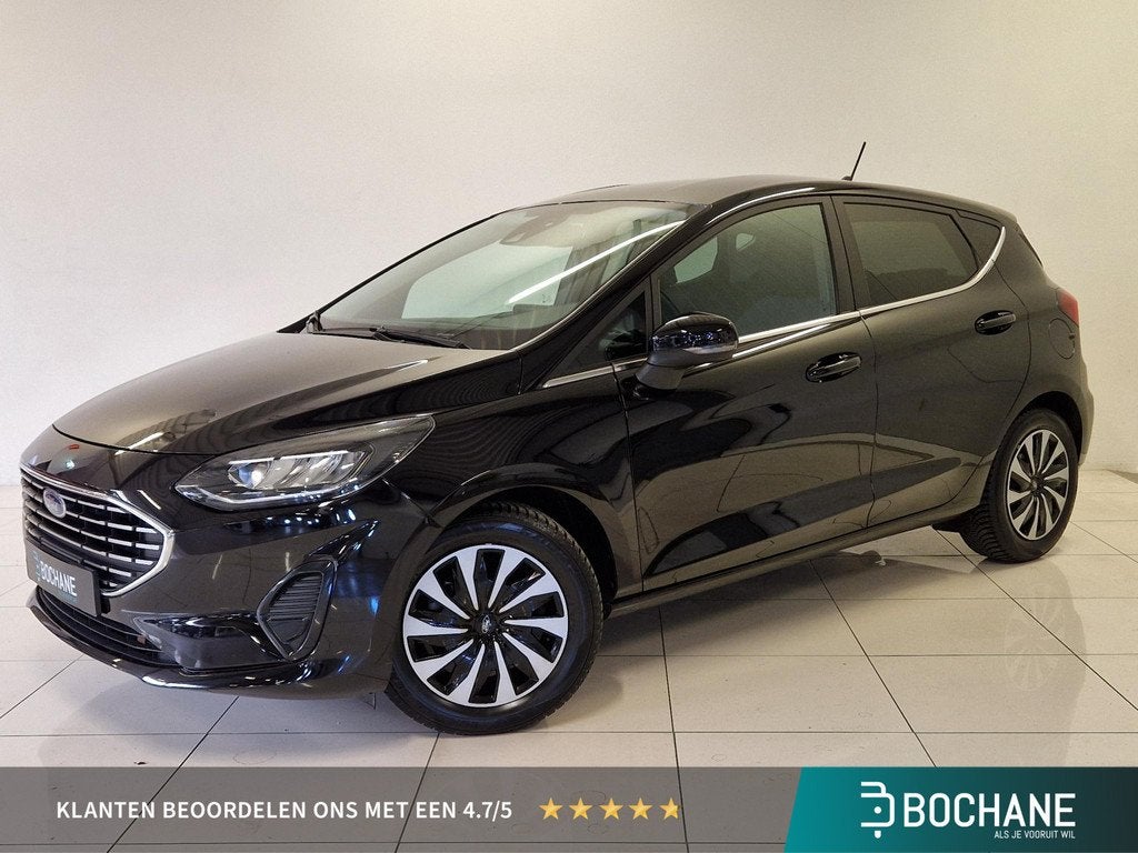 Ford Fiesta 1.0 EcoBoost Hybrid Titanium X | Navigatie | Cam, Zwart, Bedrijf, Geïmporteerd, 1179 kg