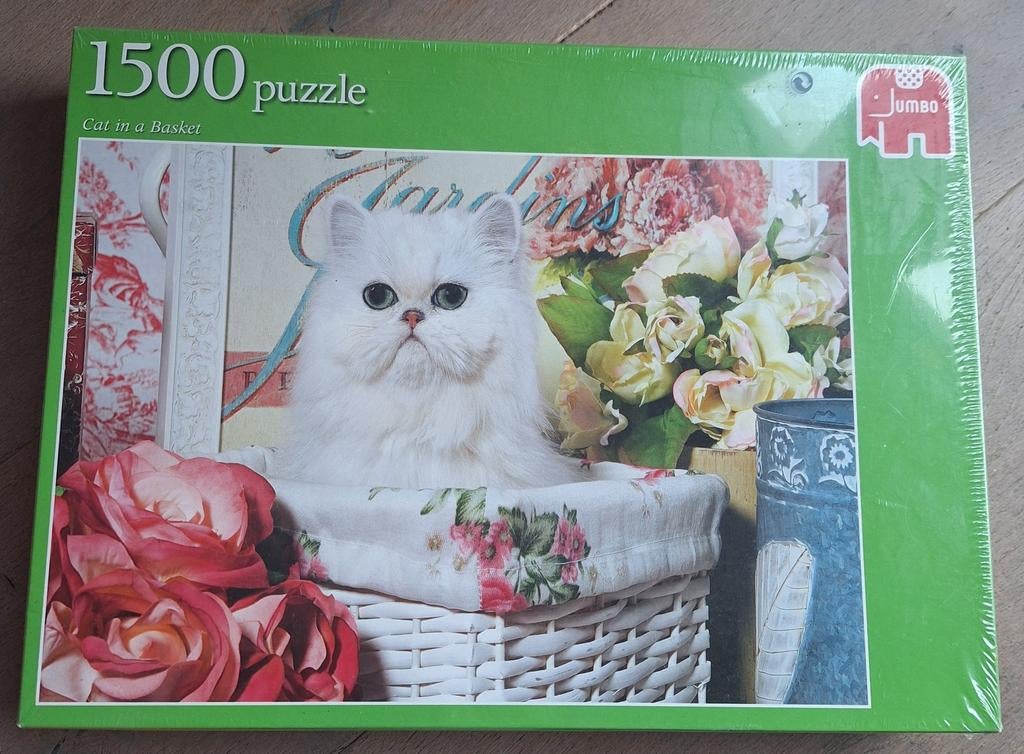 Jumbo kat puzzel 1500 stukjes nieuw, Ophalen of Verzenden, Meer dan 50 stukjes, Nieuw, 6 jaar of ouder