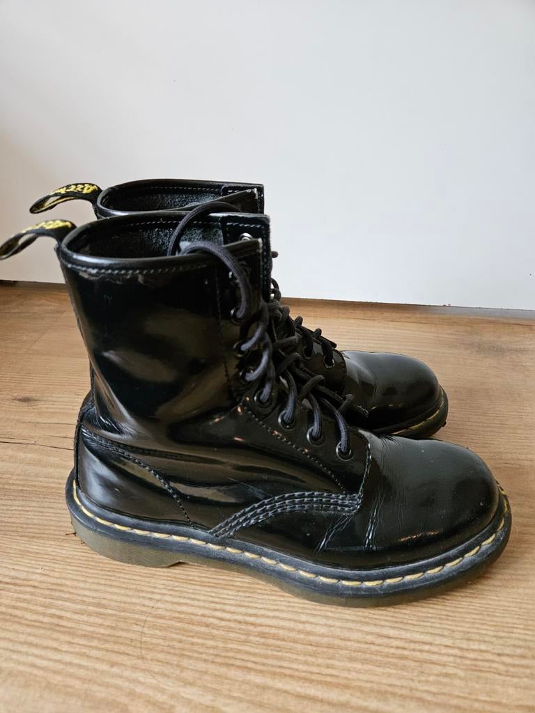 Zwarte Dr. Martens lakleren laarzen maat 38 lak, Kleding | Dames, Schoenen, Zwart, Lage of Enkellaarzen, Ophalen of Verzenden