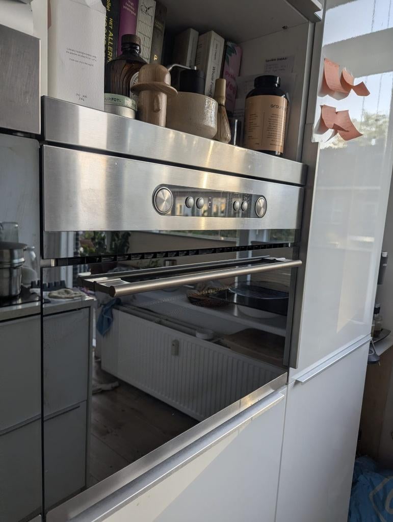 IKEA FRAMTID MWC6 Combi-magnetron - RVS - Whirlpool, Witgoed en Apparatuur, Ovens, Oven, Zo goed als nieuw, Inbouw, Draaiplateau