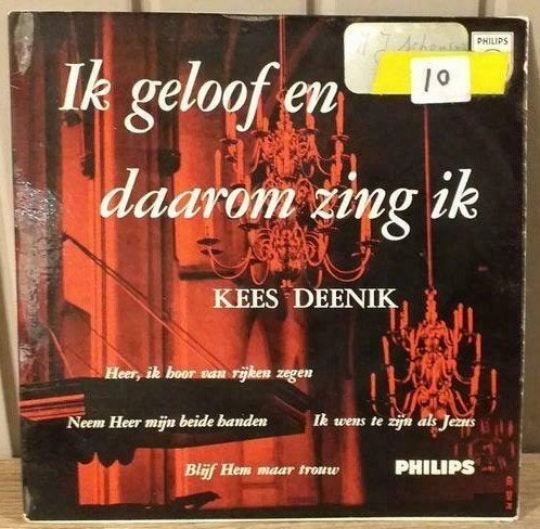 #10 EP Kees Deenik Ik geloof en daarom zing ik deel 1, Cd's en Dvd's, Ophalen of Verzenden, Gebruikt, 7 inch, EP