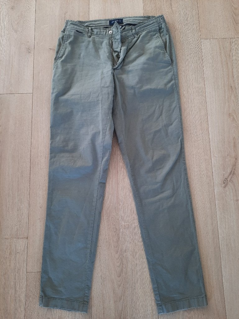 Lange broek chino Mr Marvis W31 L32 groen, Maat 48/50 (M), Ophalen of Verzenden, Mr. Marvis, Gedragen
