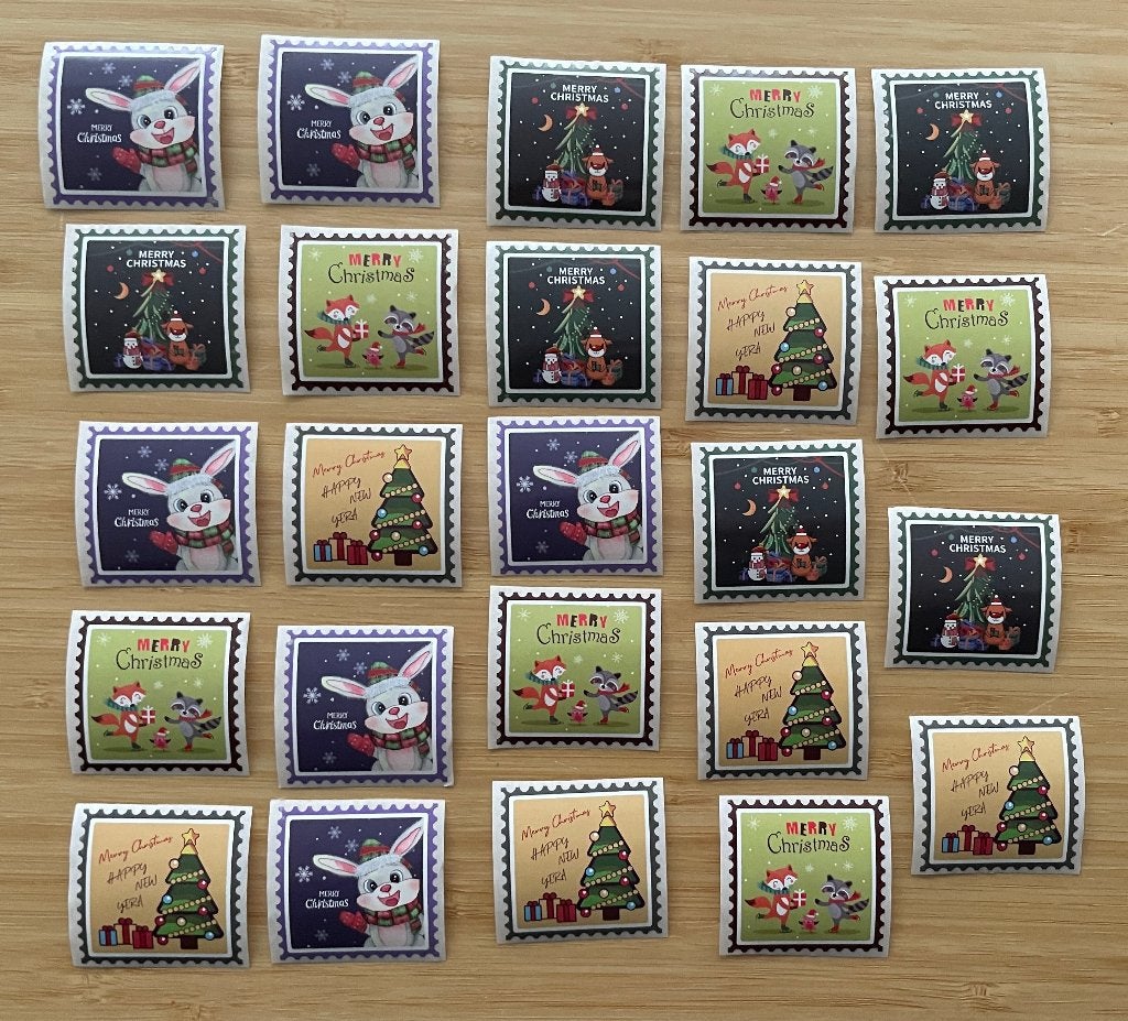 Merry Christmas stickers, Verzenden, Nieuw, Meerdere stickers
