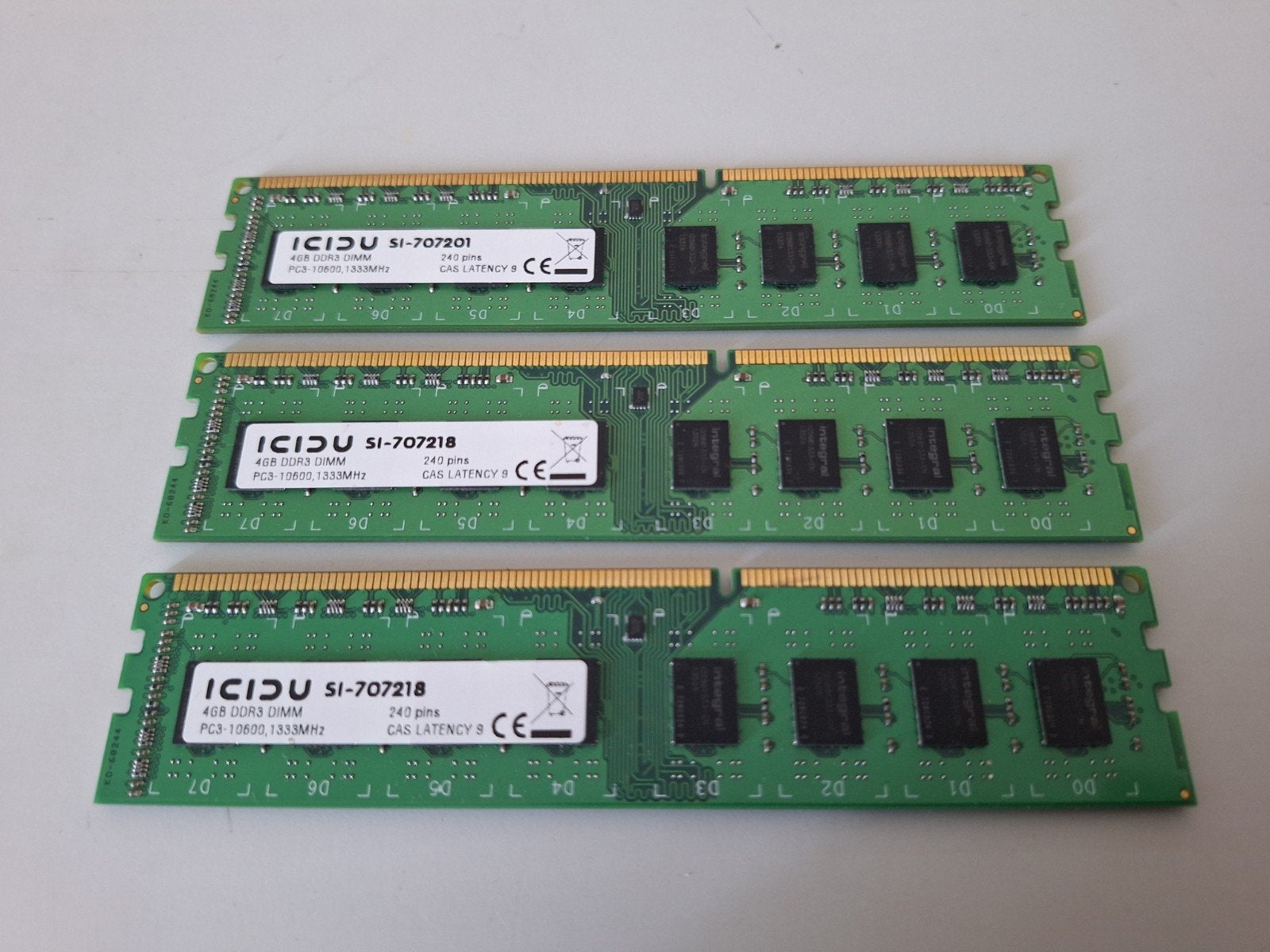 3x DDR3 1333mhz geheugen modules, Ophalen of Verzenden, DDR3, Desktop, 16 GB