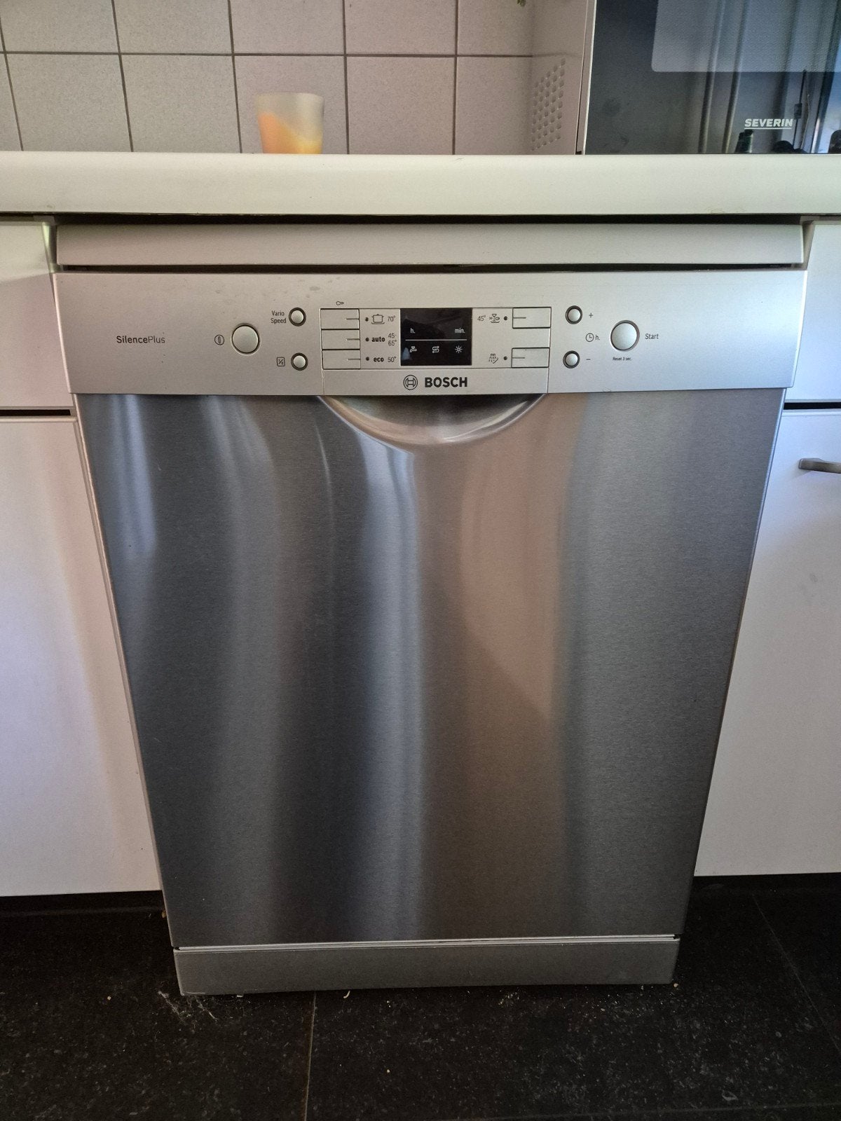 Bosch SilencePlus Vrijstaande Vaatwasser - Zilver, Witgoed en Apparatuur, Vaatwasmachines, 60 cm of meer, Eco programma, Ophalen of Verzenden