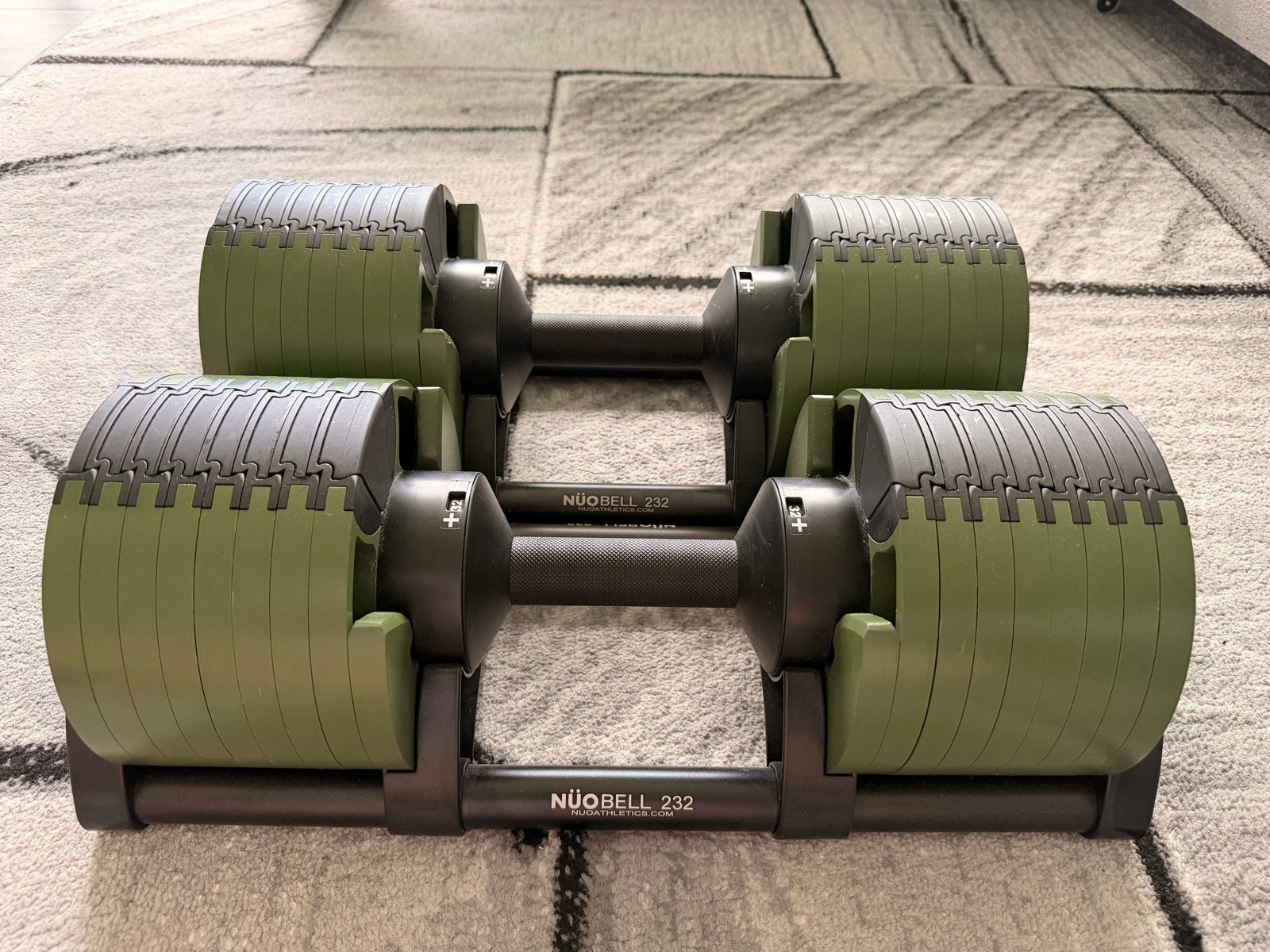 Originele Nuobell Verstelbare Dumbbells (2-32kg), Ophalen, Zo goed als nieuw, Armen, Dumbbell