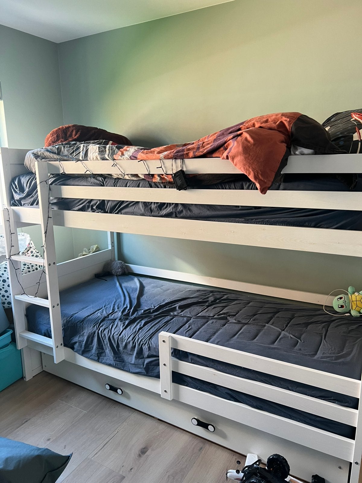 Stapelbed zgan, Ophalen, 90 cm, 160 tot 180 cm, Tweepersoons