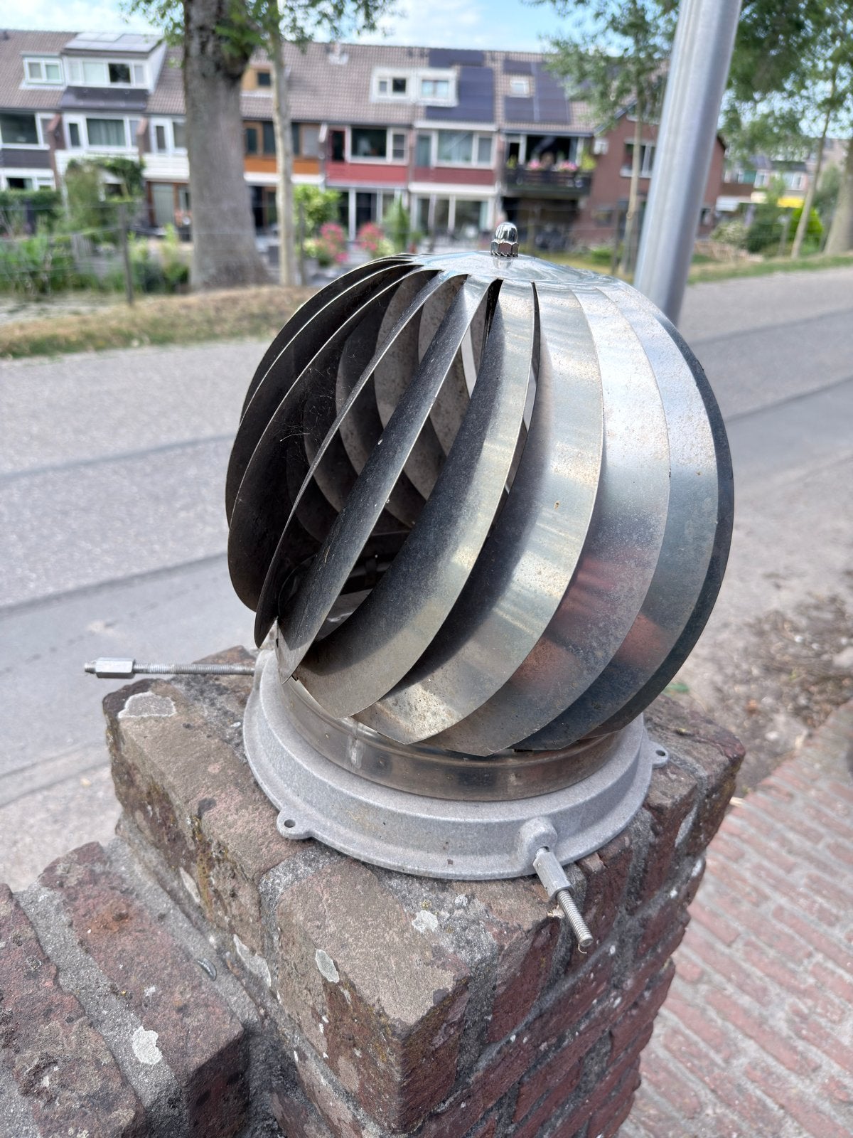 Rotorvent/Aspirator RVS Schoorsteenkap Windgedr. Ventilatie, Ophalen of Verzenden, Gebruikt, Ventilator en Afzuiger