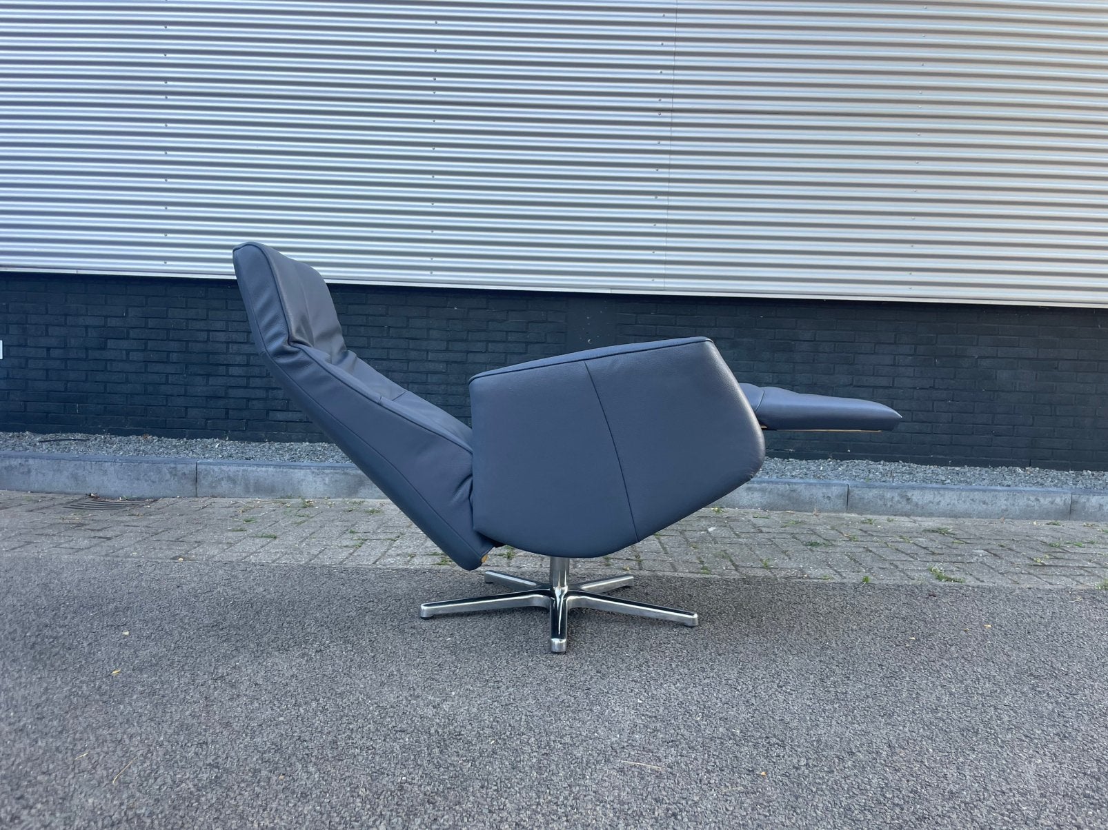 Zgan blauw / paarse tulipa XL relax fauteuil / relax stoel, Ophalen of Verzenden, A, A, A