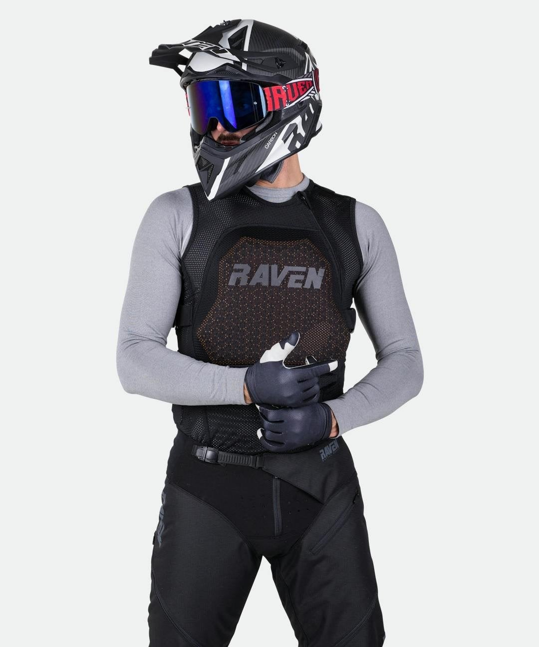 Raven Motorcross Beschermvest body protector, Overige typen, Heren, Raven, Ophalen of Verzenden