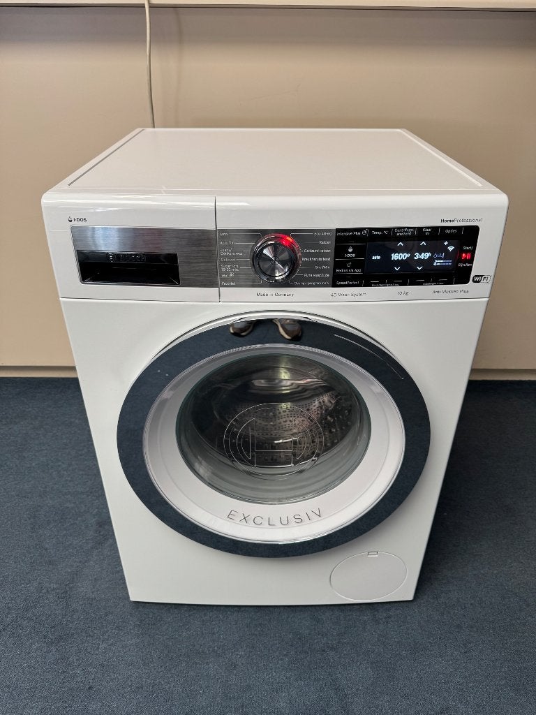 Bosch HomeProfessional wasmachine 10 kg 1600 toeren i-DOS, Ophalen, 1200 tot 1600 toeren, Gebruikt, 10 kg of meer