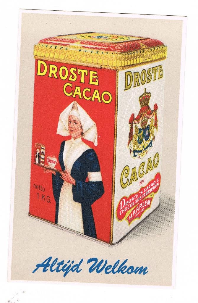 Droste - Oude Ansichtkaart, Verzamelen, Merken en Reclamevoorwerpen, Ophalen of Verzenden, Overige typen