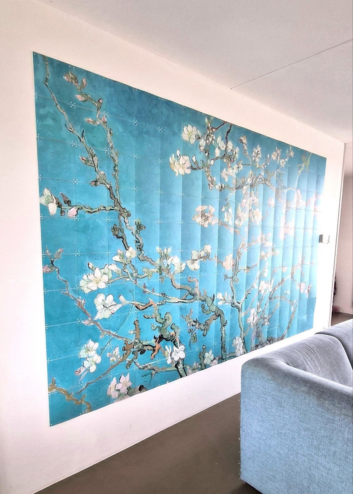Megagrote IXXI Van Gogh Amandelbloesem 2.80 x 2.20m, Huis en Inrichting, Ophalen of Verzenden, Gebruikt, 280 cm, 220 cm
