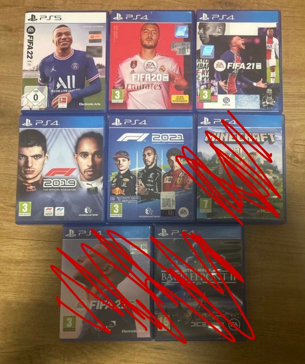 PS4 & PS5 Games: FIFA en F1, Spelcomputers en Games, Games | Pc, Ophalen, Gebruikt, Eén computer, 3 spelers of meer