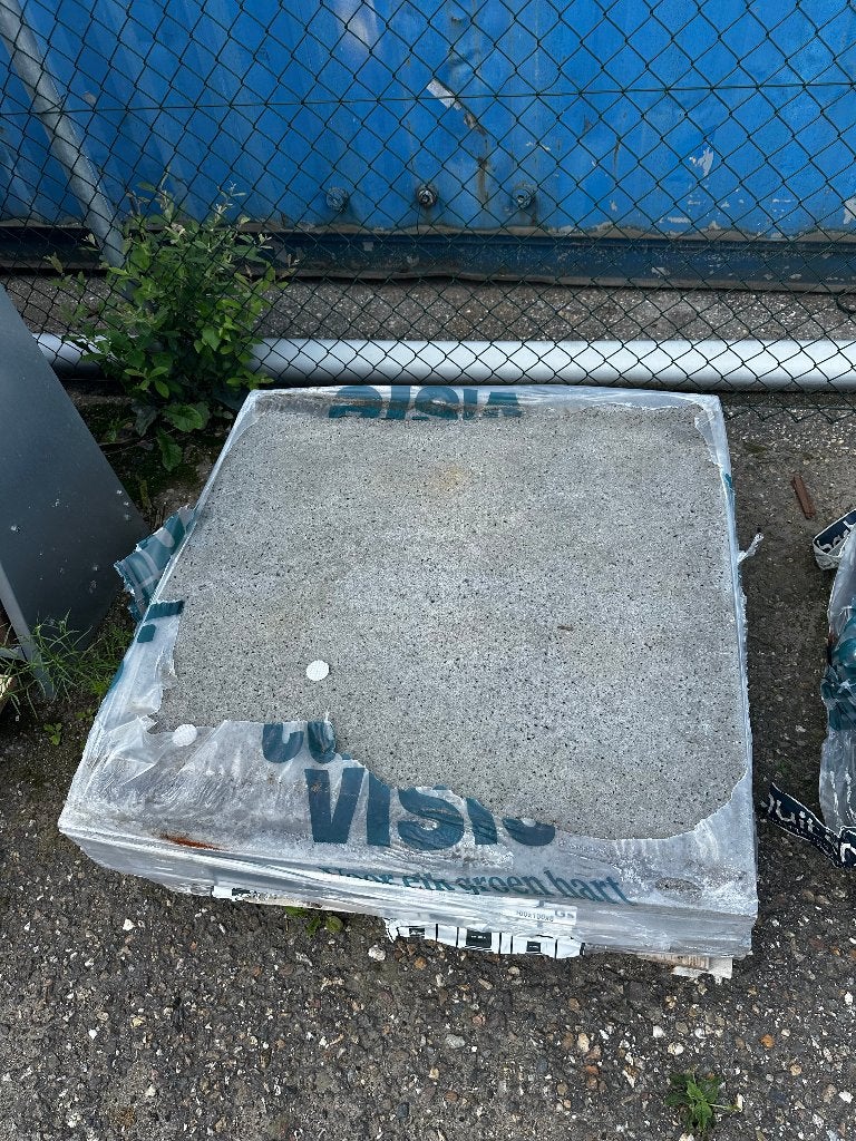 Oudhollandse 100x100x8cm Grijs tegels | 3 stuks NIEUW., Ophalen, Nieuw, Minder dan 5 m², Beton