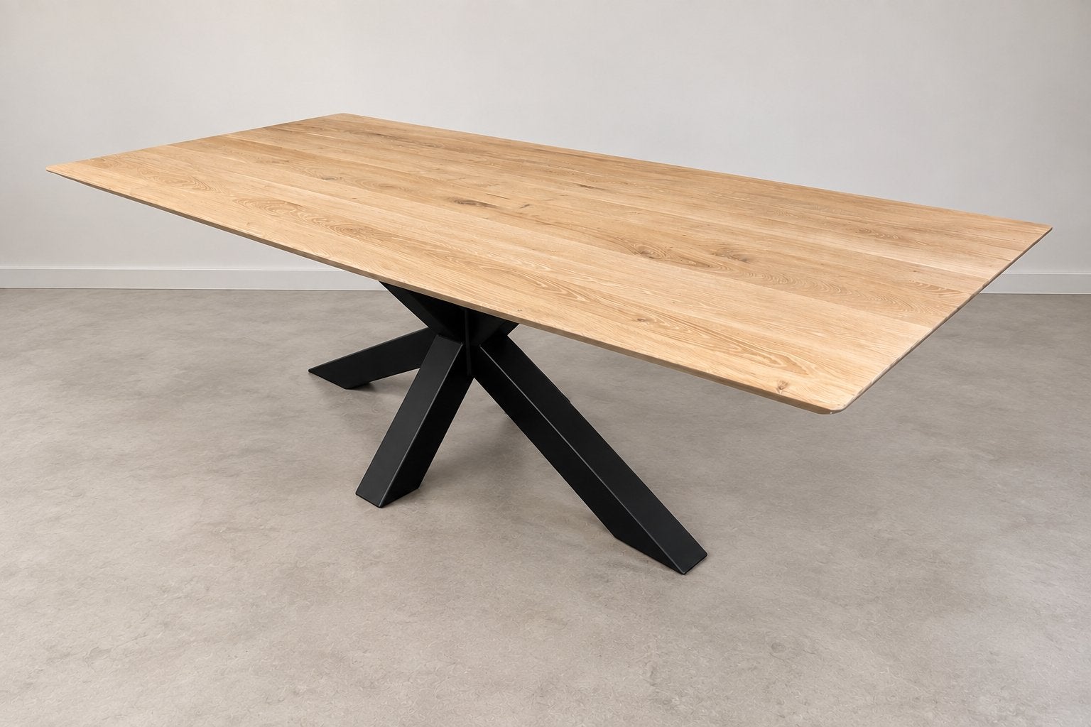 Luxe eiken eettafel - 220cm x 110cm, Huis en Inrichting, Ophalen, 100 tot 150 cm, Eikenhout, Vijf personen of meer