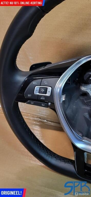 Vw TIGUAN 5NA TOURAN LEDER STUUR F1 FLIPPER ACC MODE GEBRUIK, Auto-onderdelen, Gebruikt, Volkswagen, Ophalen of Verzenden, Volkswagen