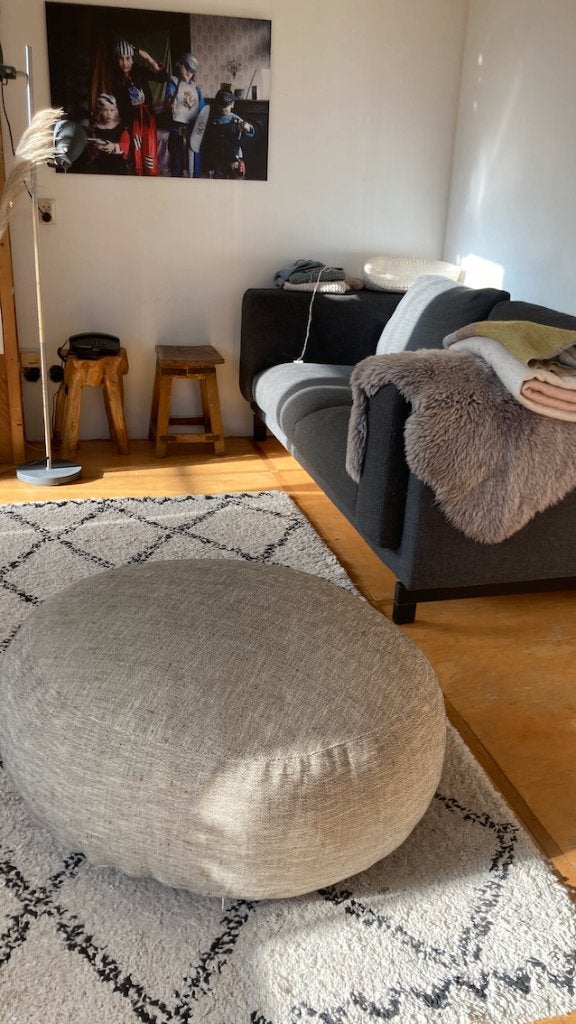 Poef Cocomat, Ophalen, Zo goed als nieuw, Stof, 50 tot 75 cm
