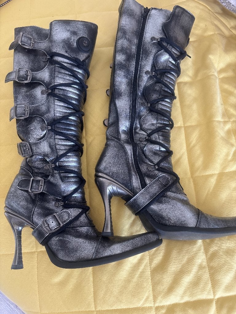 New Rocks / dames laarzen, Kleding | Dames, Hoge laarzen, Zwart, Ophalen of Verzenden, Zo goed als nieuw