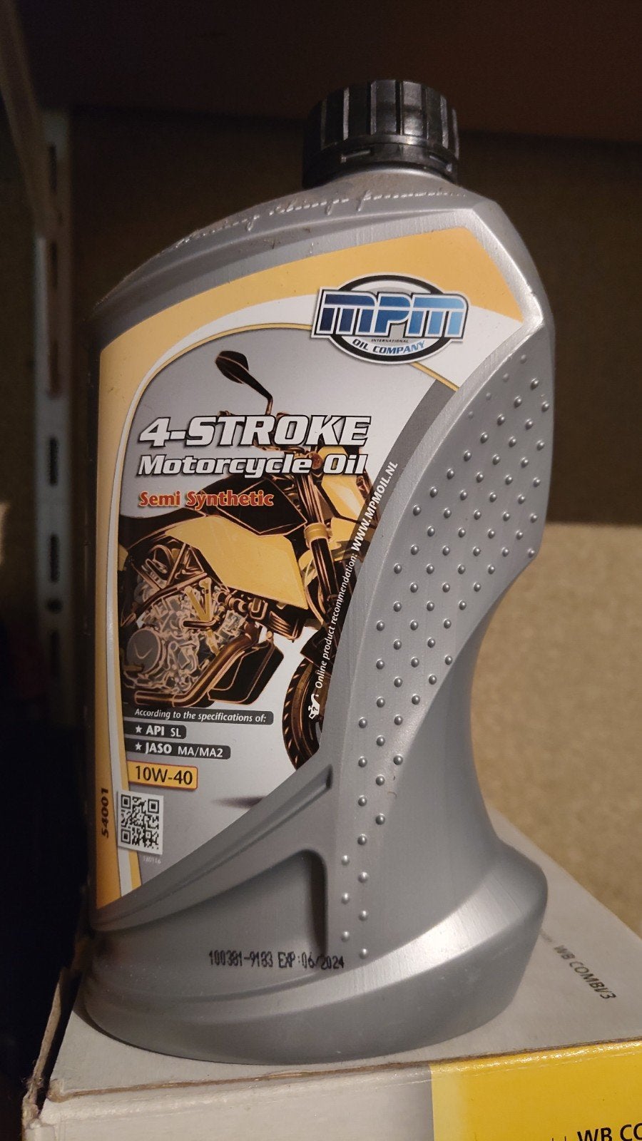 3x MPM 4-Stroke Motorcycle Oil 10W-40 Semi Synthetic, Ophalen of Verzenden