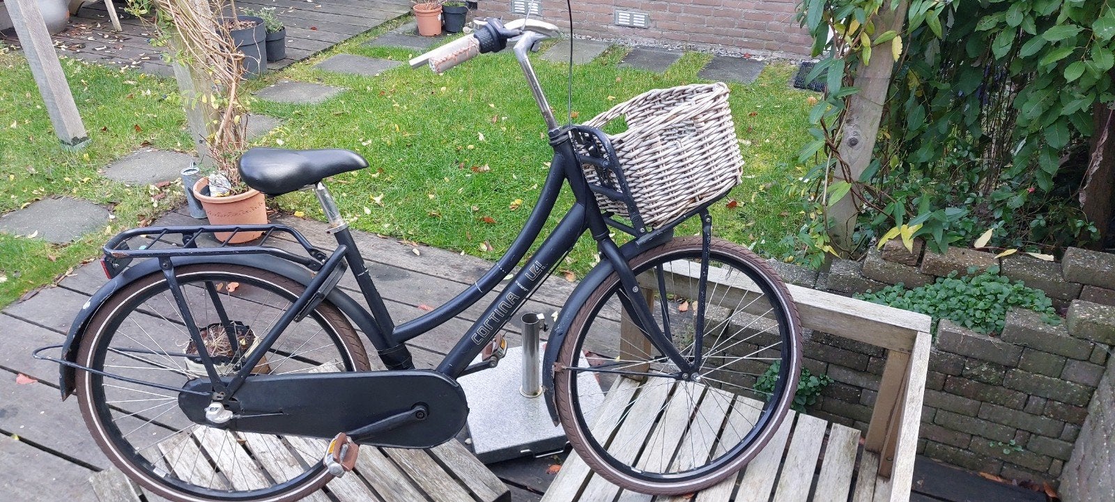 U4 Cortina meisjesfiets - Zwart mat, opknapper, Ophalen, Gebruikt, U4 Cortina