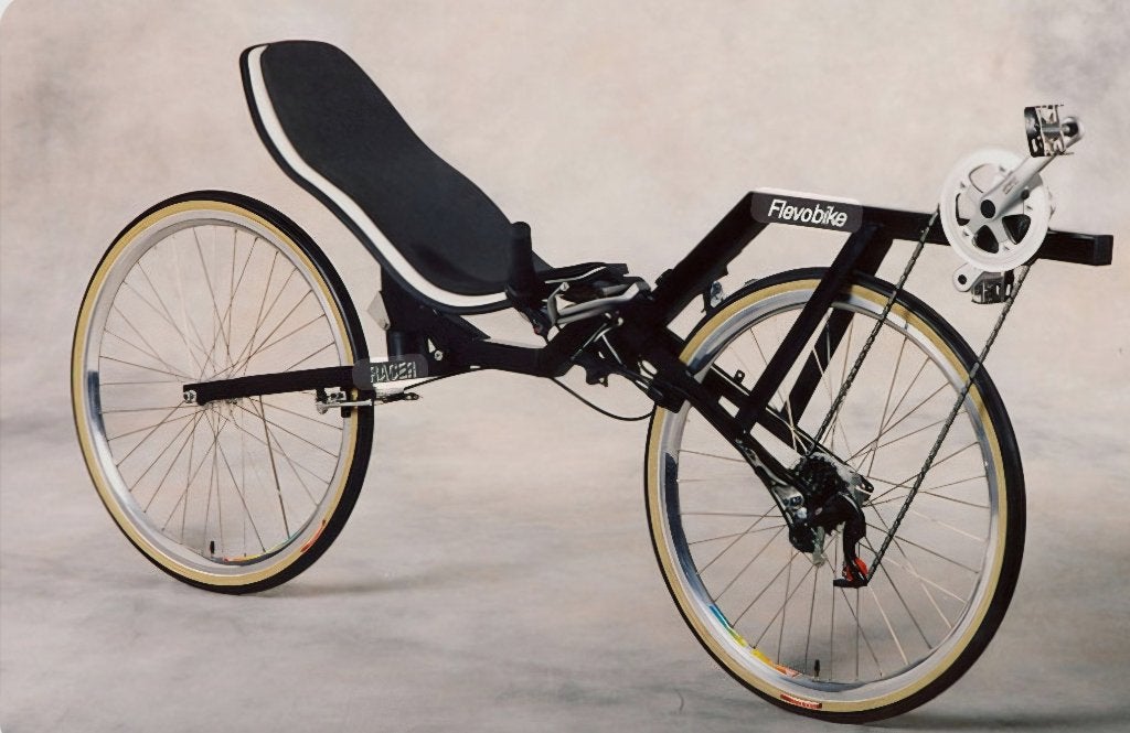 Gevraagd; zitschaal maat L of XL Flevobike high racer, Fietsen en Brommers, Fietsen | Ligfietsen, Overige merken, Velgrem, Onderstuur