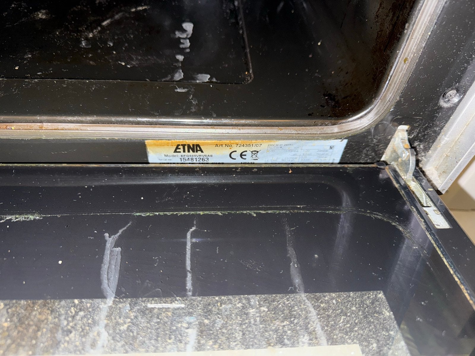 Etna Oven met gasfornuis & Samsung Magnetron, Ophalen, Gebruikt, Oven, Magnetronfunctie