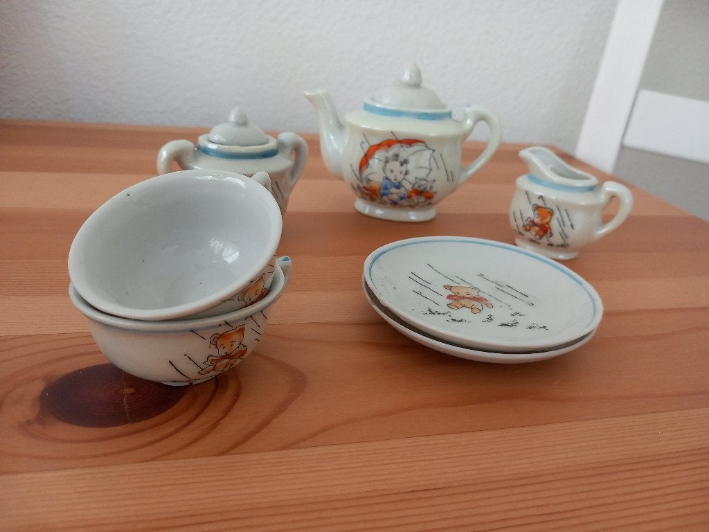 kinderservies, Ophalen