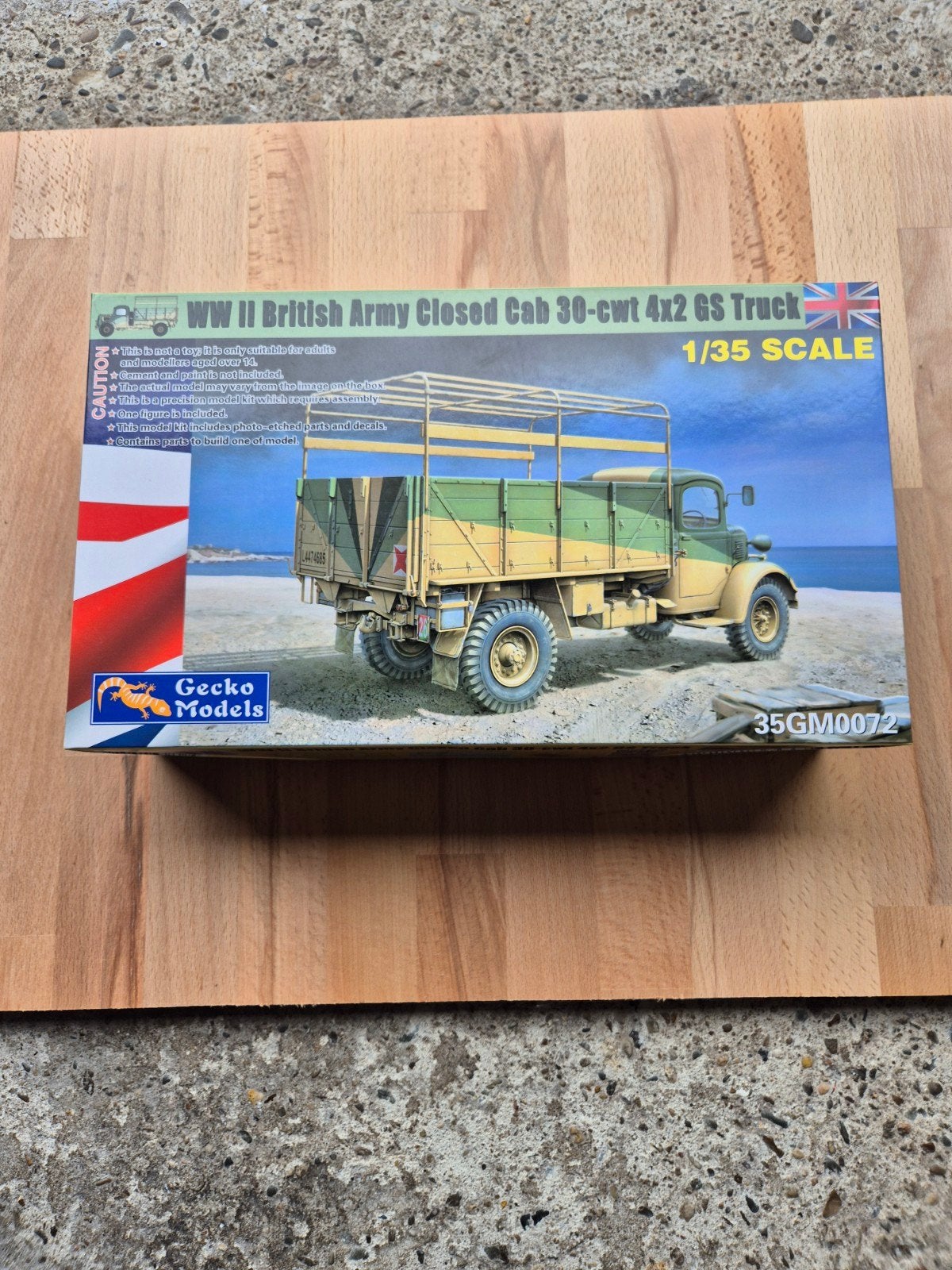 British Closed Cab 30-cwt 4x2 GS Truck 1/35 Gecko Models, Hobby en Vrije tijd, Overige merken, 1:32 tot 1:50, Nieuw, Ophalen of Verzenden