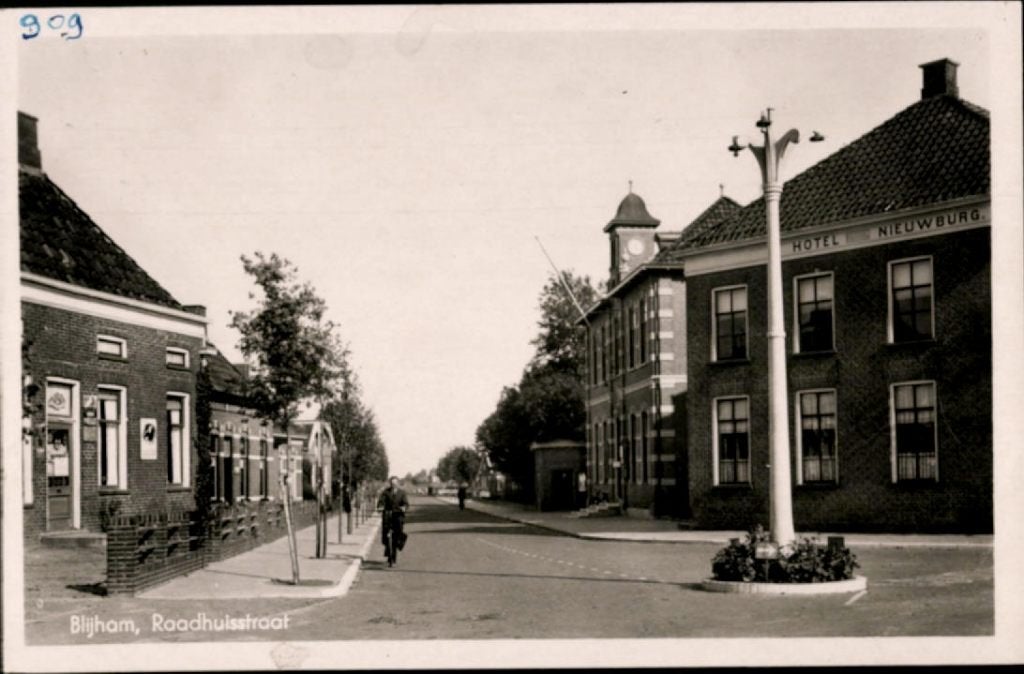 Blijham KVR08 1278 Raadhuisstraat, Verzenden, 1940 tot 1960, Gelopen, Groningen