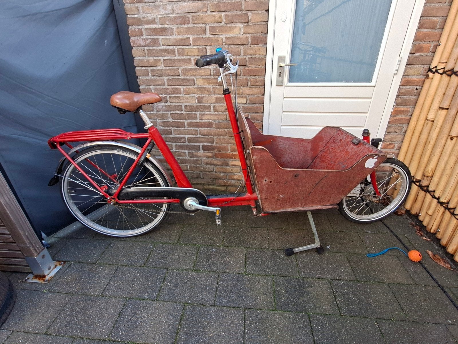 Functionele bakfiets met versnellingen - onderhoud nodig, Gebruikt, Goederen, Velgrem, Ophalen