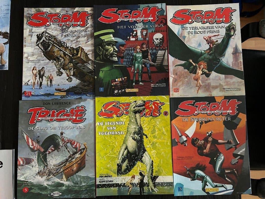 Stripboeken 5x storm en 1 trigie zgan, Meerdere stripboeken, Ophalen, Zo goed als nieuw