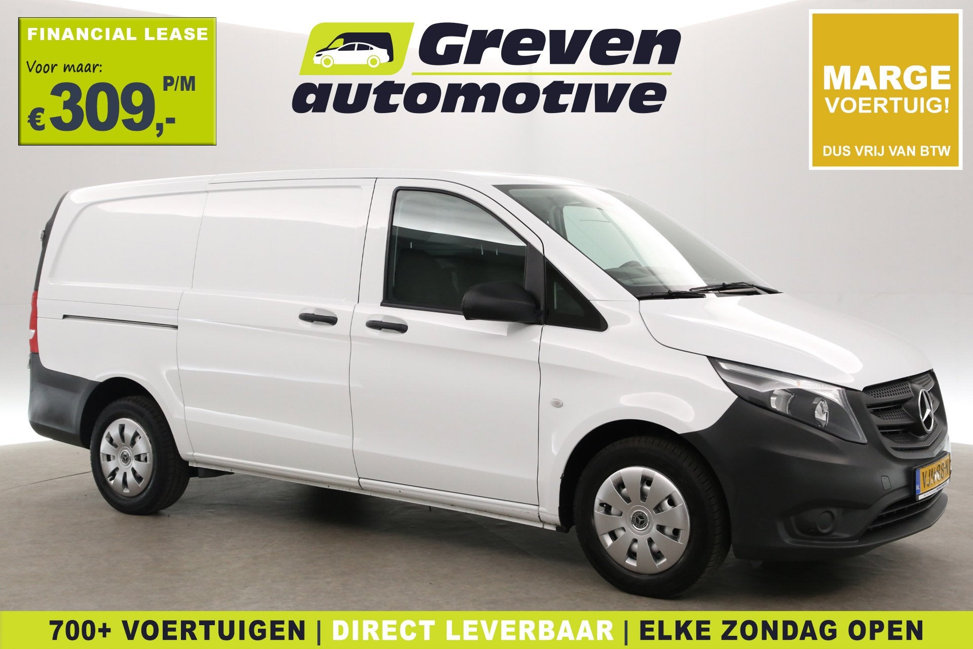 Mercedes-Benz Vito 114 CDI Lang | Marge | Airco | Cruise | T, Voorwielaandrijving, Gebruikt, Euro 6, 4 cilinders