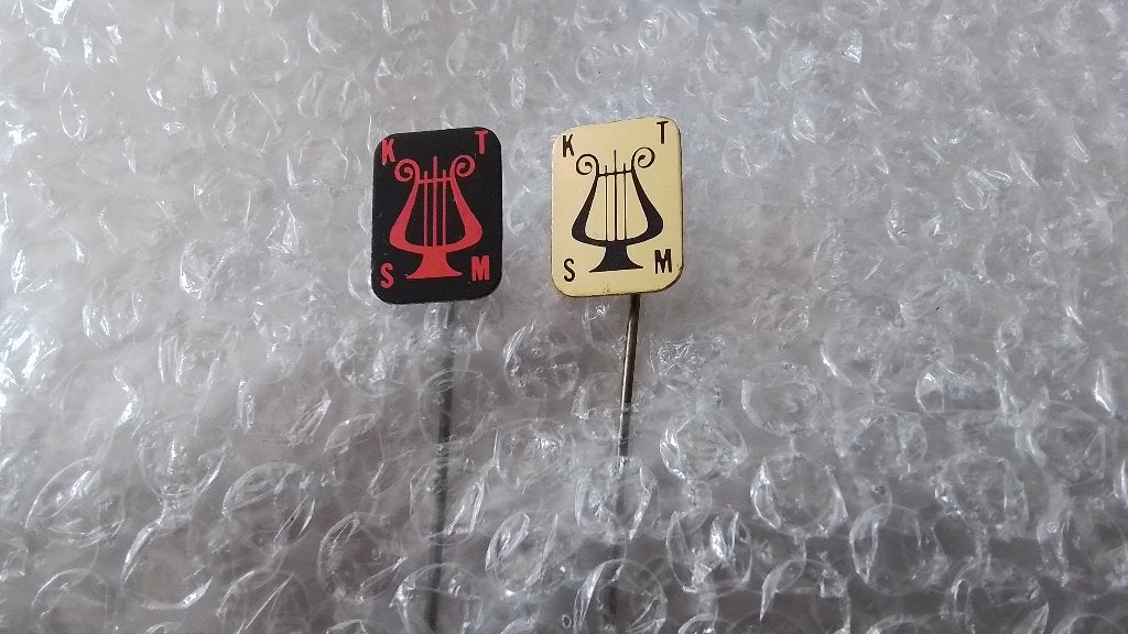 2 verschillende speldjes K.t.s.m harp vereniging, Verzamelen, Ophalen of Verzenden, Zo goed als nieuw, Overige onderwerpen