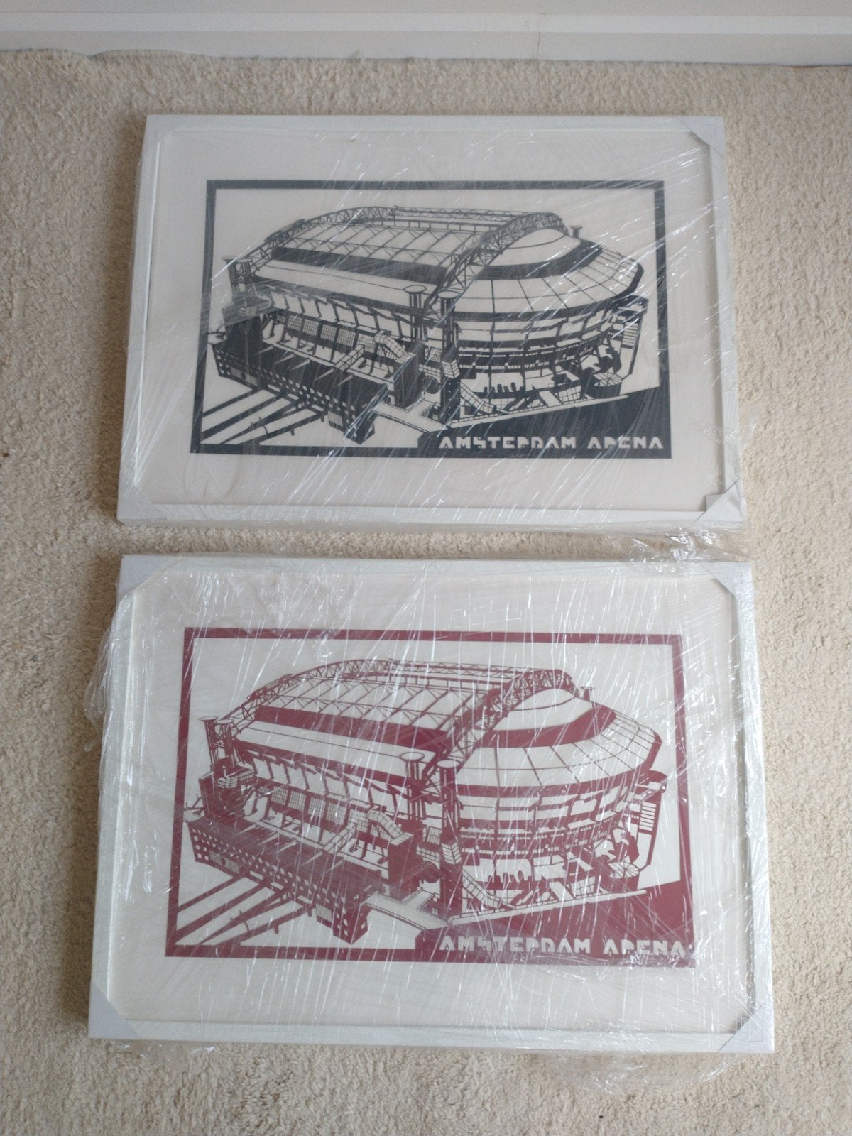 ajax Amsterdam arena lasergesneden uniek samen of per stuk, Ophalen, Oorspronkelijke maker, Overige typen, Nieuw