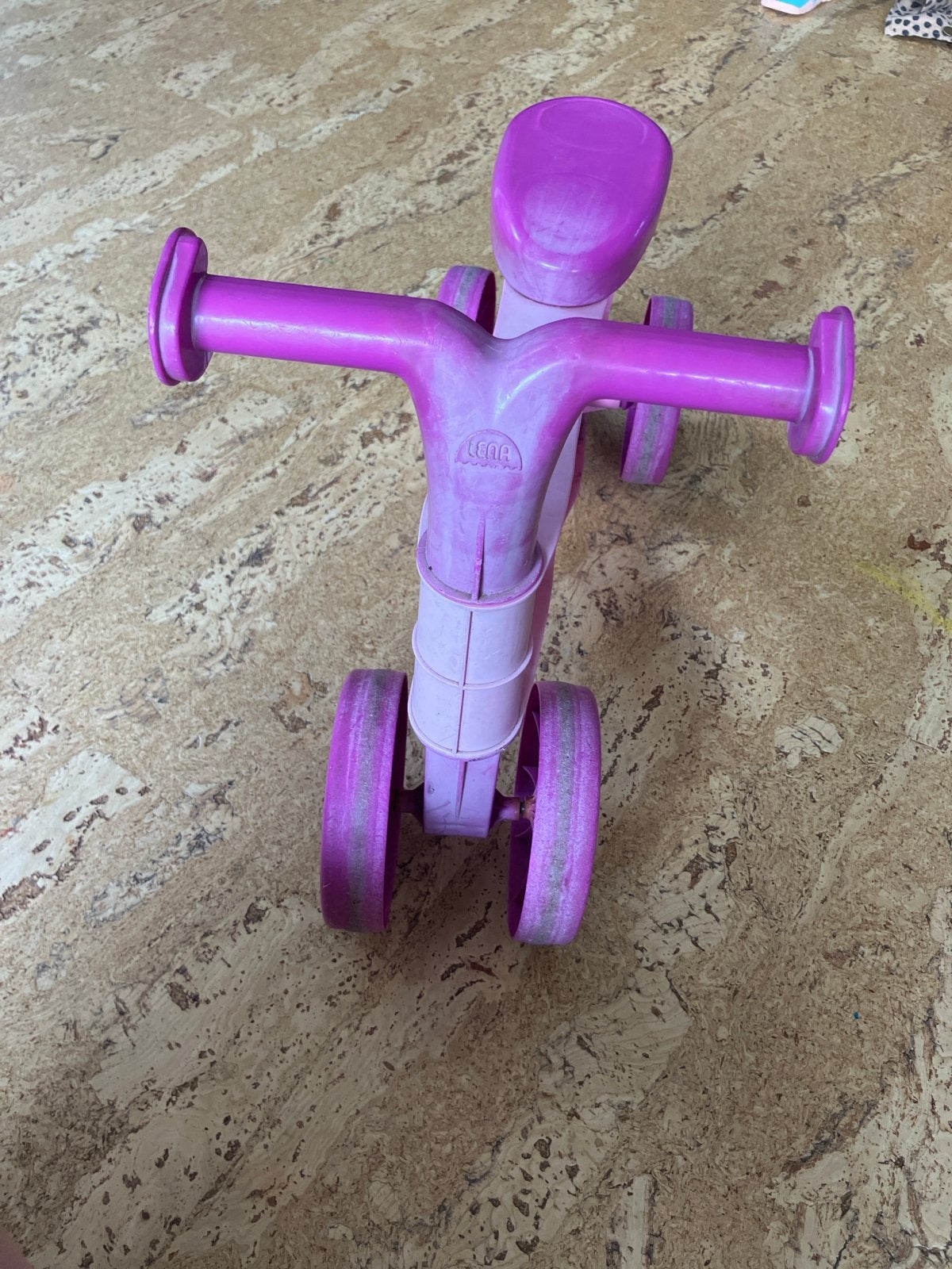 Roze Lena loopfiets voor peuters, Ophalen, Gebruikt, Loopfiets