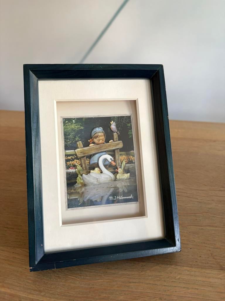 Prachtig vintage 3D Hummel prentje, Ophalen of Verzenden