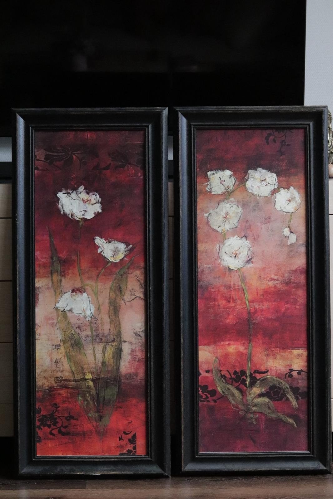 paar grote printen van orchidee, Huis en Inrichting, Woonaccessoires | Schilderijen, Tekeningen en Foto's, Ophalen, Schilderij