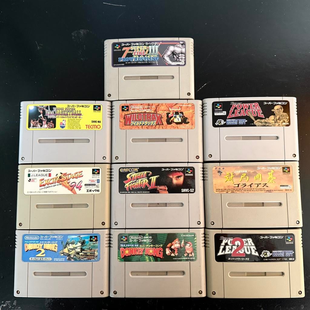 LOT Super Nintendo SNES games JAP spellen retro game spel, 2 spelers, Ophalen of Verzenden, Gebruikt, Vanaf 3 jaar