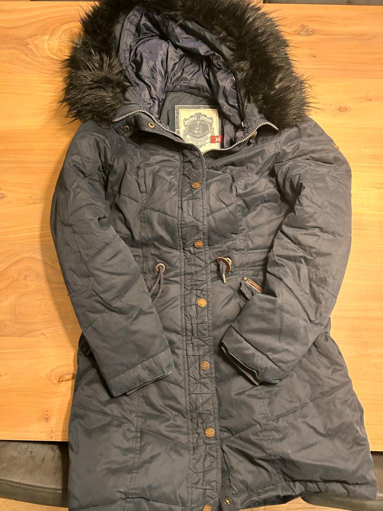 Dreimaster Winterjas Dames - Maat M - Donkerblauw, Kleding | Dames, Jassen | Winter, Ophalen of Verzenden, Gedragen, Maat 38/40 (M)