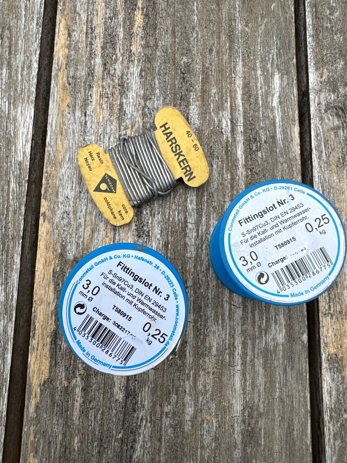 Soldeertin met harskern, 3.0 mm, 0.25 kg, Ophalen of Verzenden, Gebruikt, Overige typen