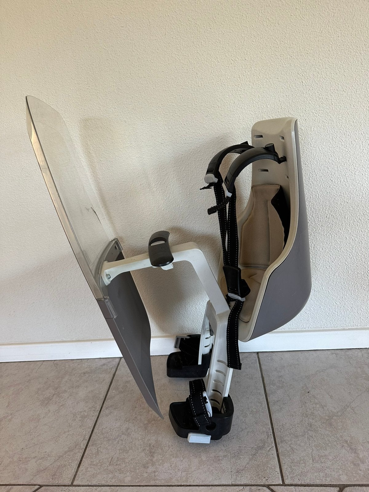 Bobike voorzitje + windscherm + adapter safir chic, Ophalen, 0 t/m 18 kg, Voorzitje, Gebruikt