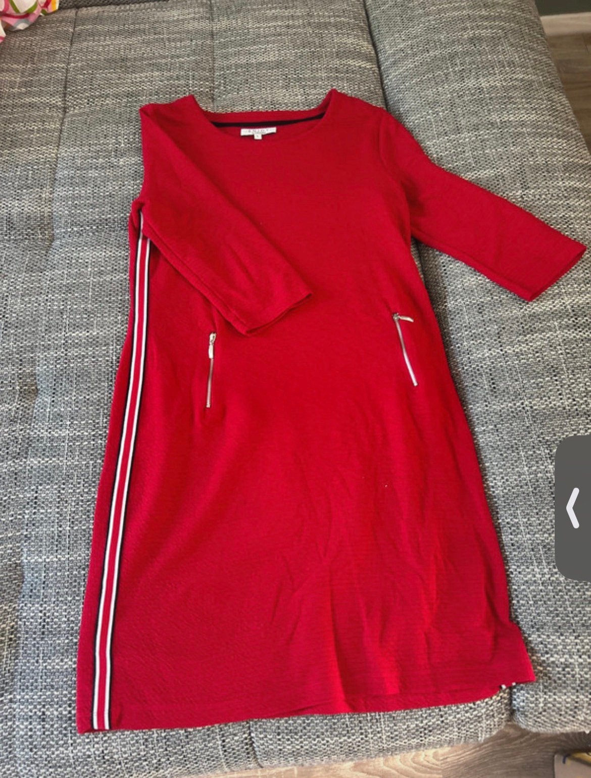 Rode jurk, Kleding | Dames, Jurken, Ophalen, Maat 42/44 (L), Zo goed als nieuw, Boven de knie