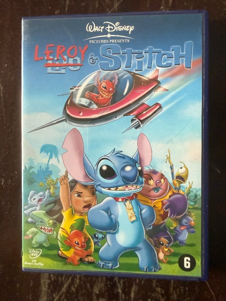 Walt Disney Leroy & Stitch DVD, Europees, Tekenfilm, Ophalen of Verzenden, Zo goed als nieuw